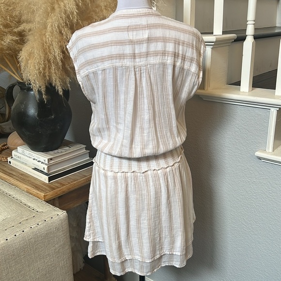RAILS Linen Blend Angelina In Ryder Stripes Mini Dress Size XS - Picture 6 of 7